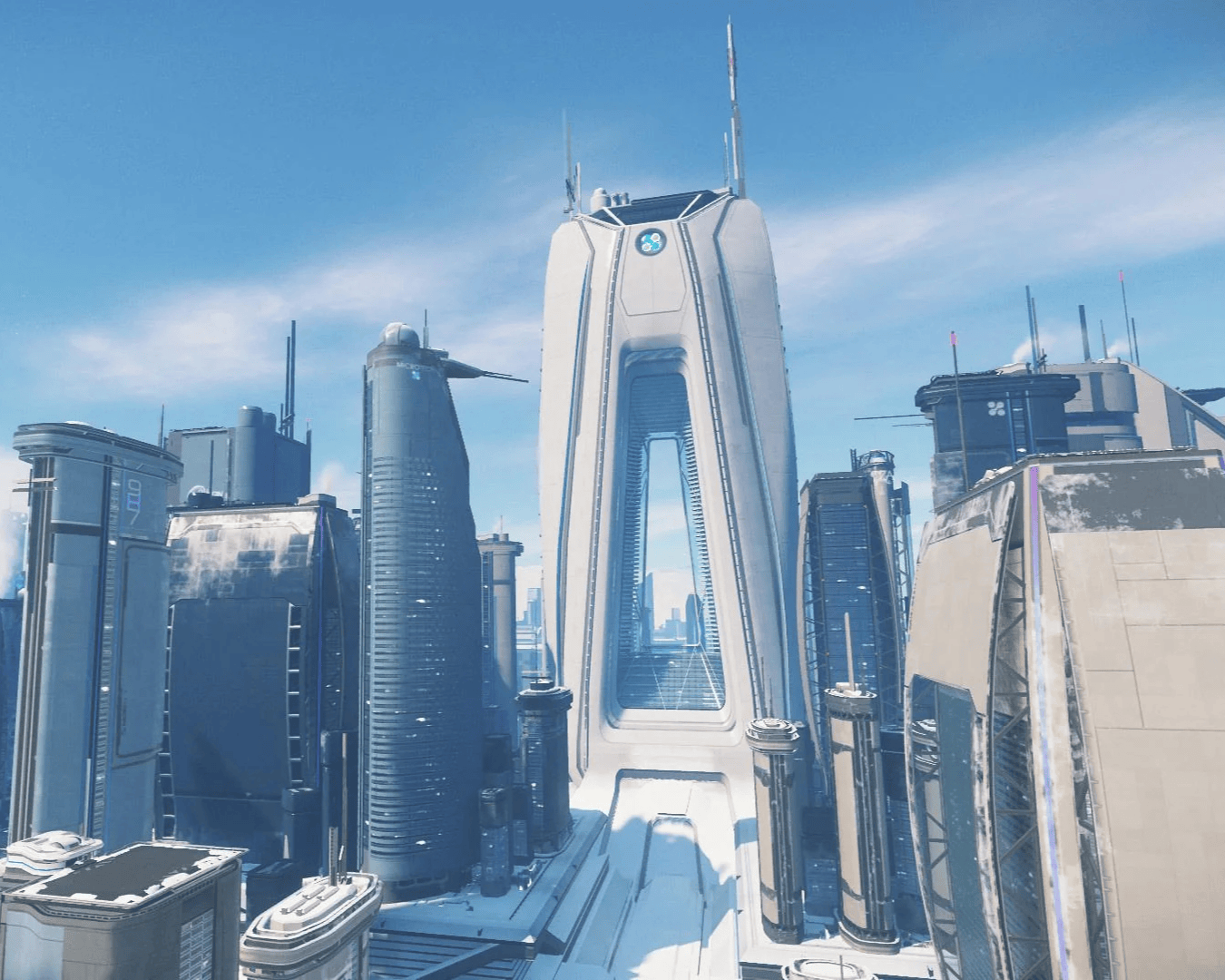 a photo of downtown New babbage featuring the aspire garand apartments.